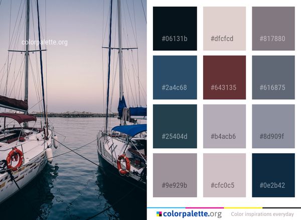 Water Marina Waterway Color Palette