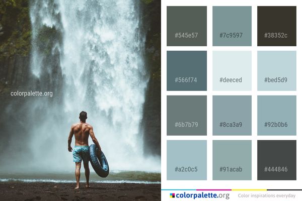 Water Nature Body Of Color Palette