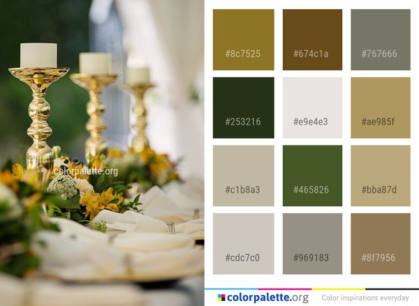 Yellow Flower Floristry Color Palette