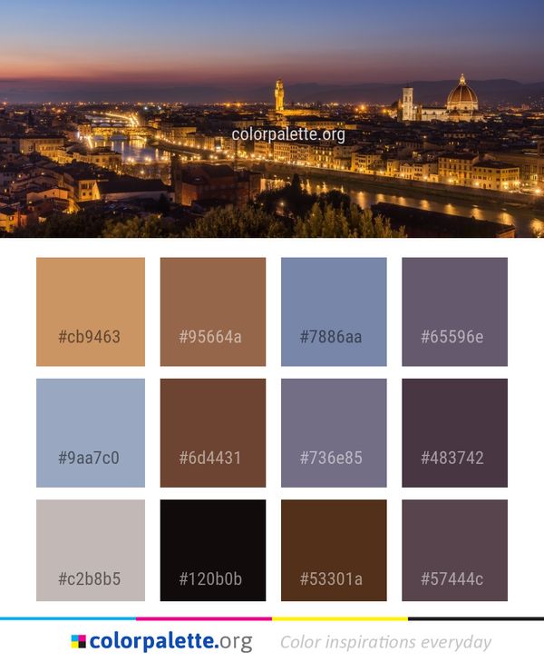 City Cityscape Skyline Color Palette