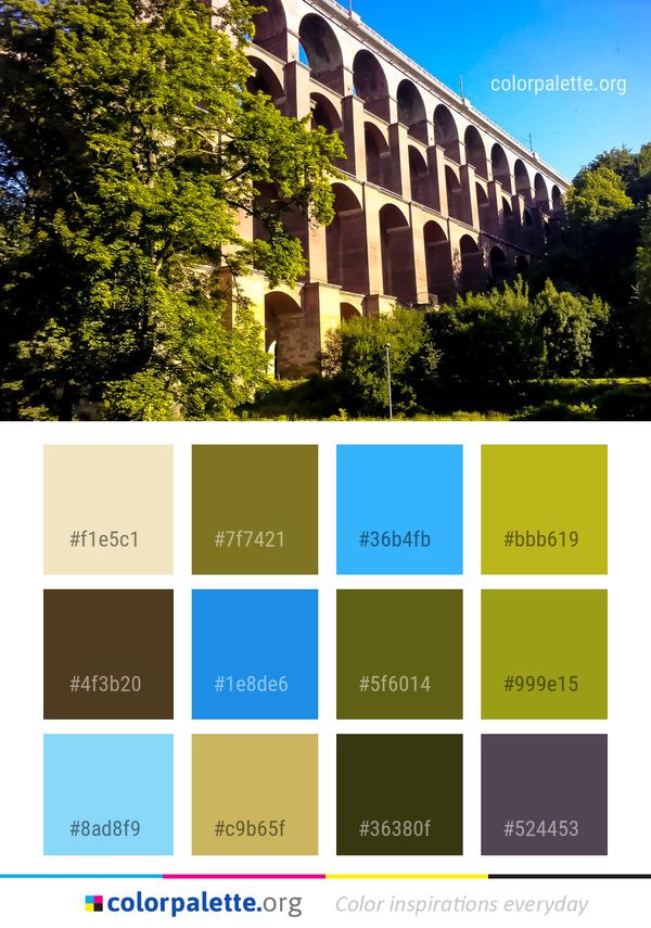 Landmark Aqueduct Tree Color Palette