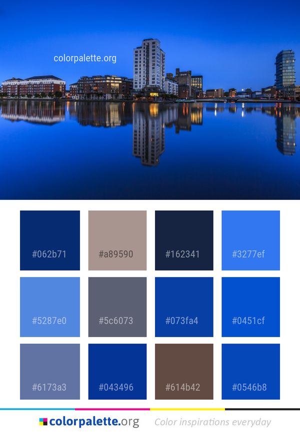 Reflection Cityscape Metropolitan Area Color Palette