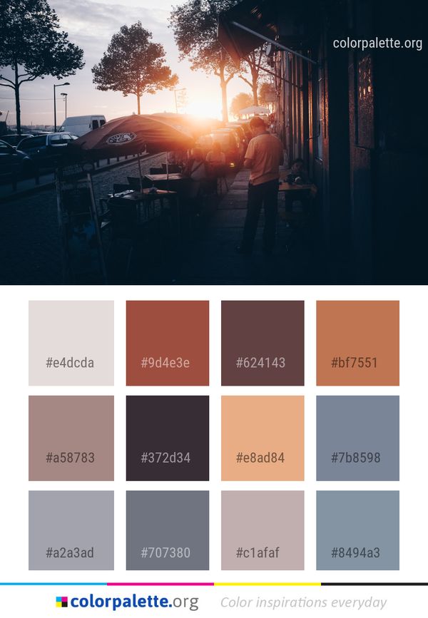 Reflection Sun Sky Color Palette