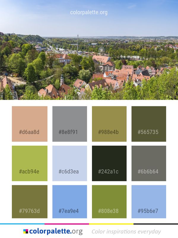 Sky City Tree Color Palette