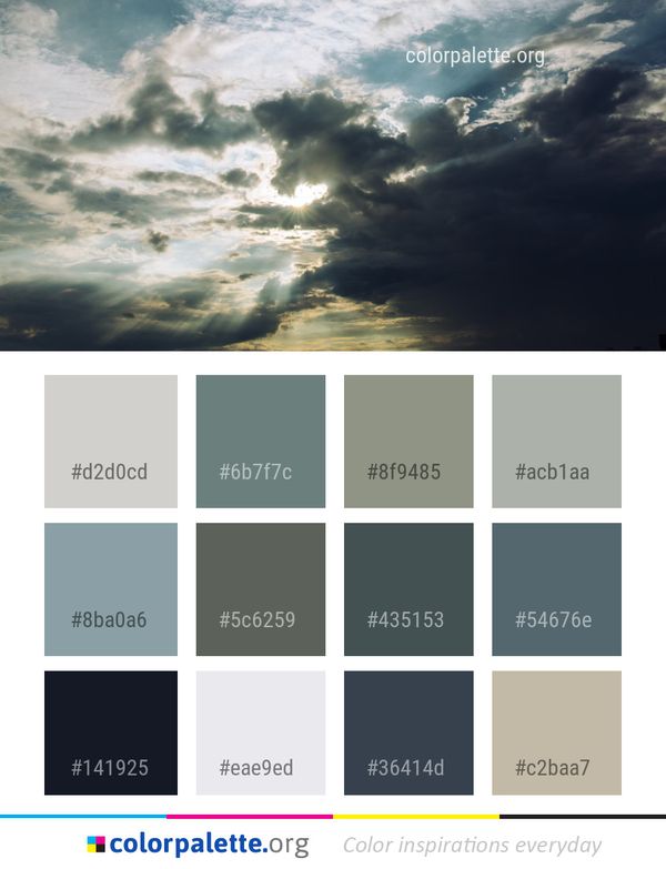 Sky Cloud Daytime Color Palette