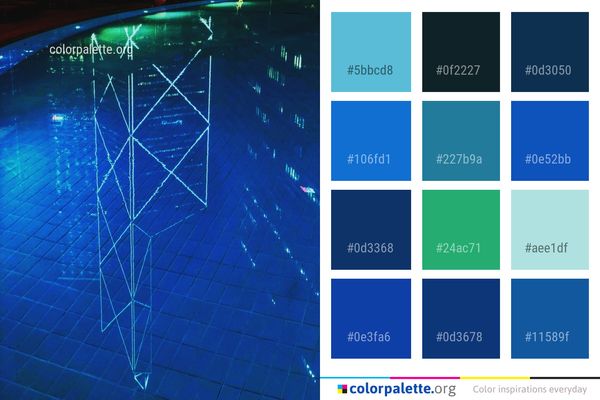 Blue Technology Light Color Palette