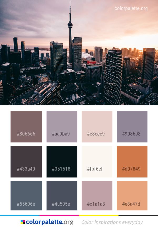 Cityscape City Metropolitan Area Color Palette