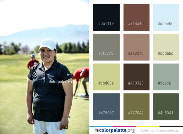 Golfer Professional Recreation Color Palette