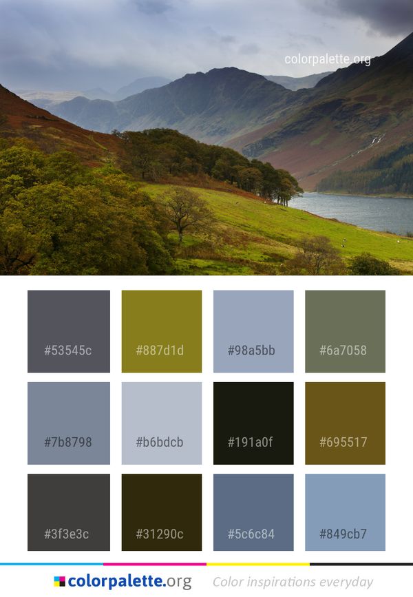 Highland Nature Sky Color Palette