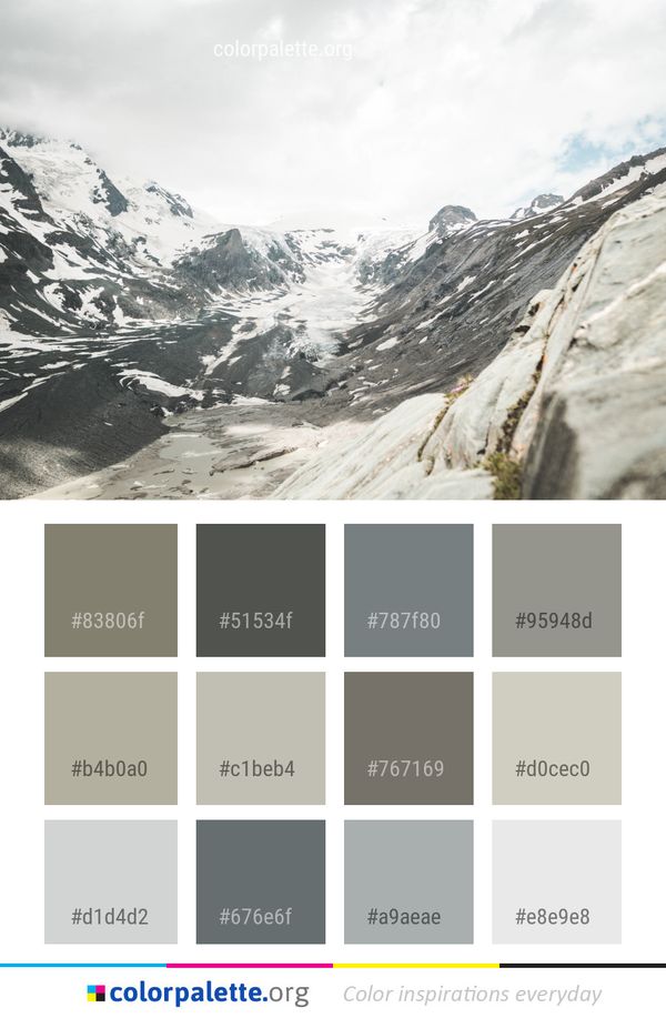 Mountainous Landforms Mountain Range Color Palette