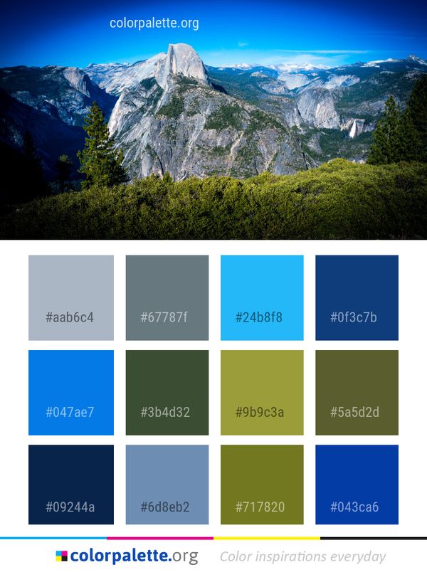 Mountainous Landforms Nature Mountain Color Palette