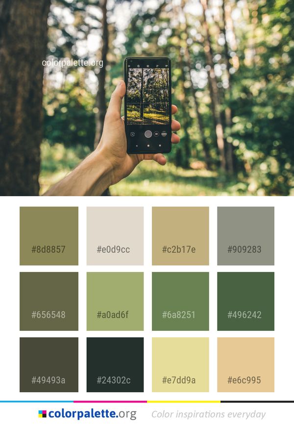 Nature Green Tree Color Palette