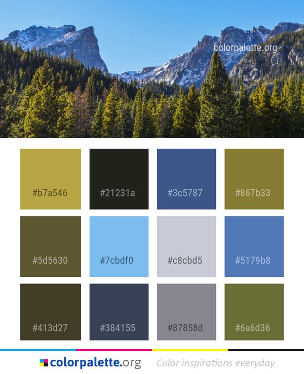 Nature Wilderness Mountainous Landforms Color Palette