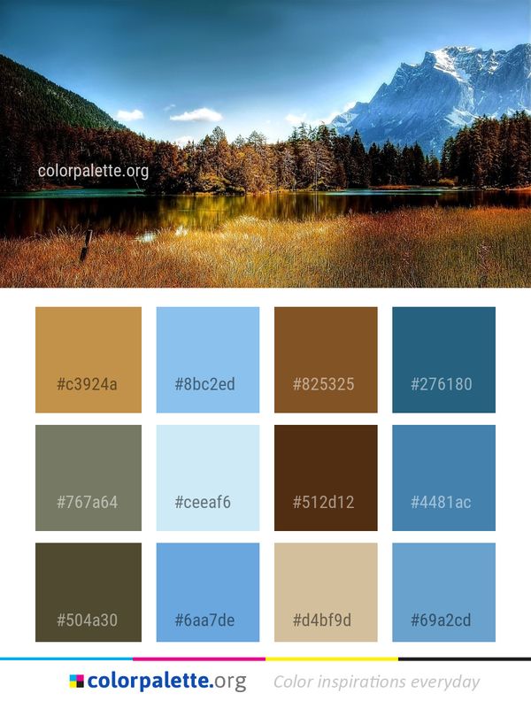 Reflection Nature Water Color Palette
