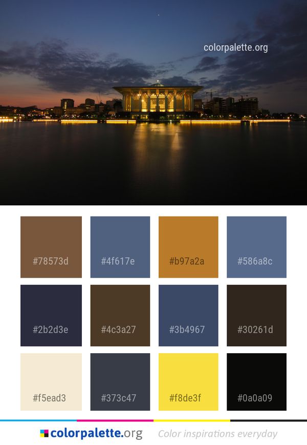 Reflection Sky Nature Color Palette