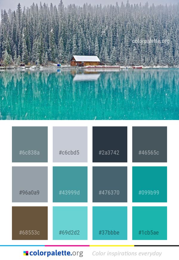 Reflection Water Nature Color Palette