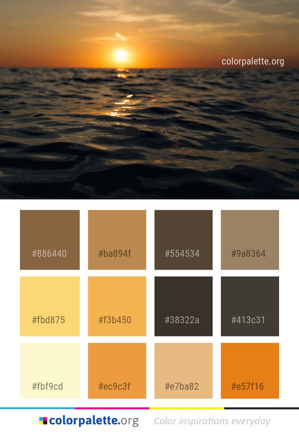 Sea Water Horizon Color Palette