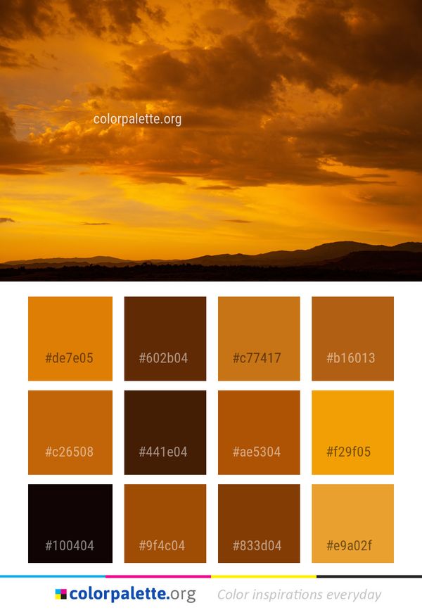 Sky Afterglow Cloud Color Palette