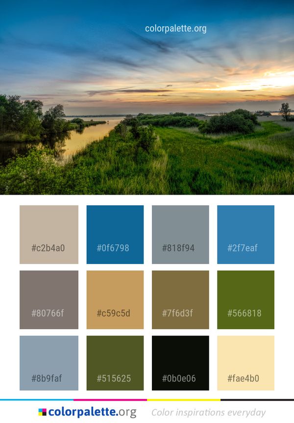 Sky Horizon Dawn Color Palette