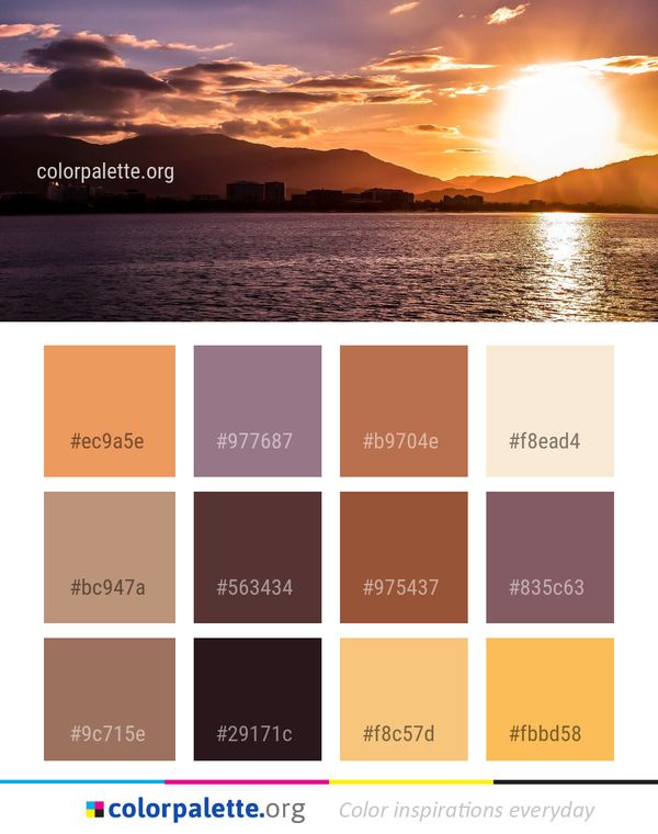Sky Sunset Afterglow Color Palette
