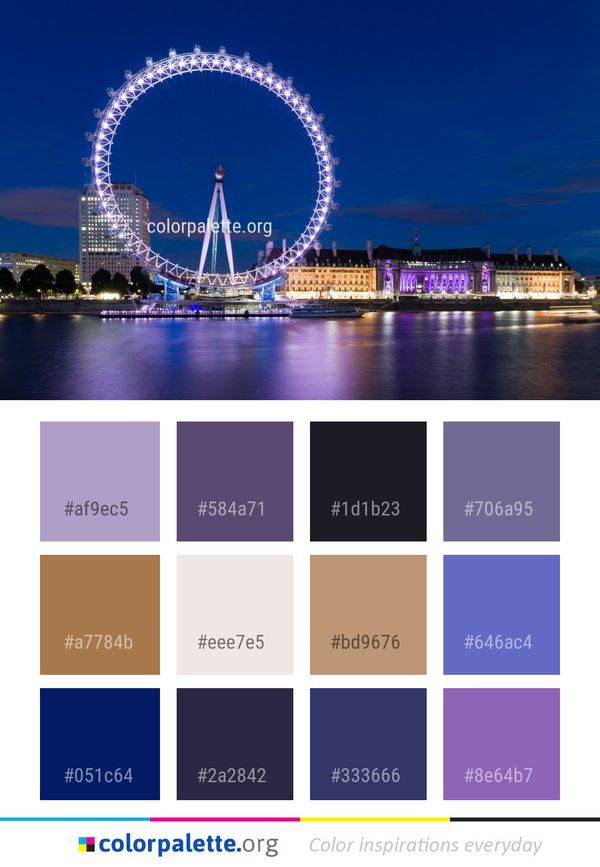 Cityscape Landmark Reflection Color Palette