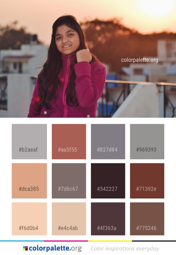 Facial Expression Pink Beauty Color Palette