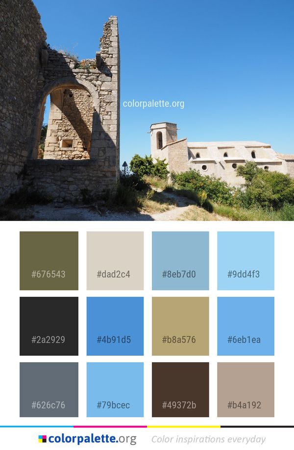 Historic Site Sky Ruins Color Palette