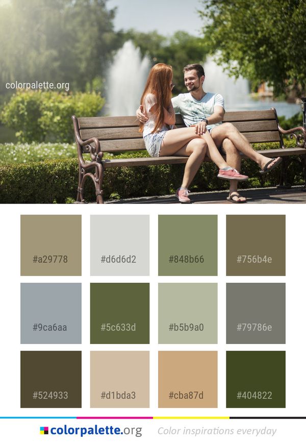 Photograph Sitting Girl Color Palette