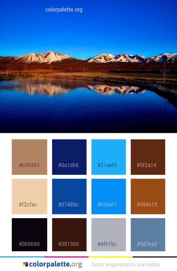 Reflection Sky Nature Color Palette