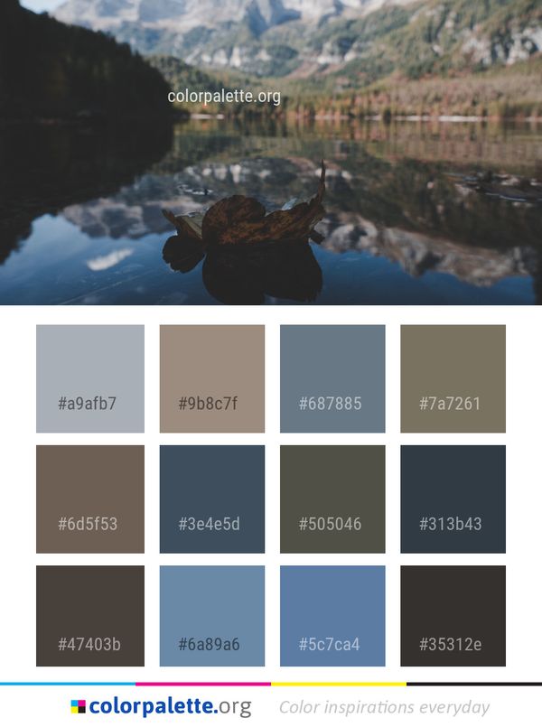 Reflection Water Nature Color Palette