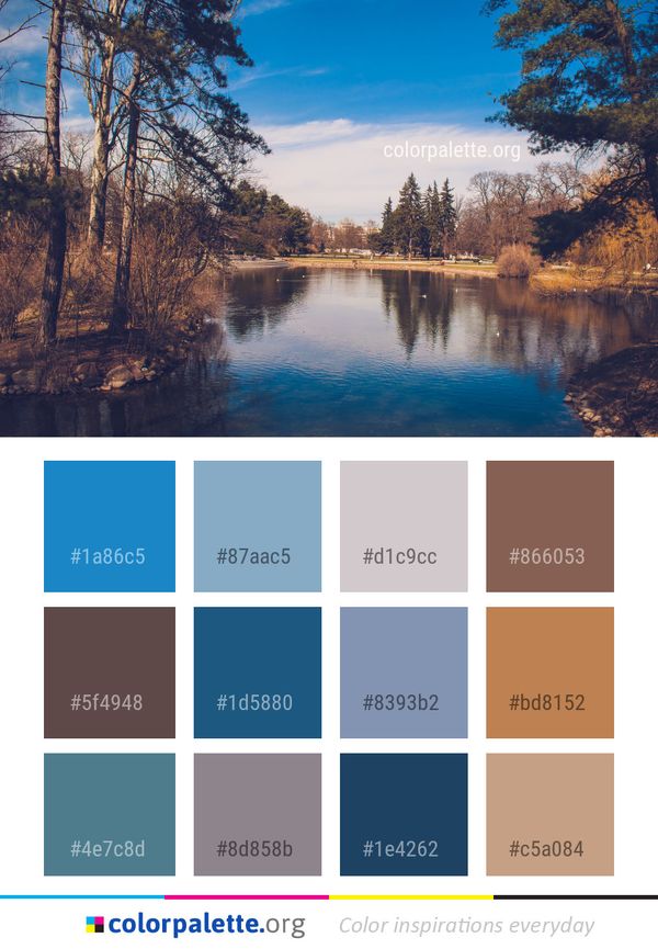 Reflection Water Nature Color Palette
