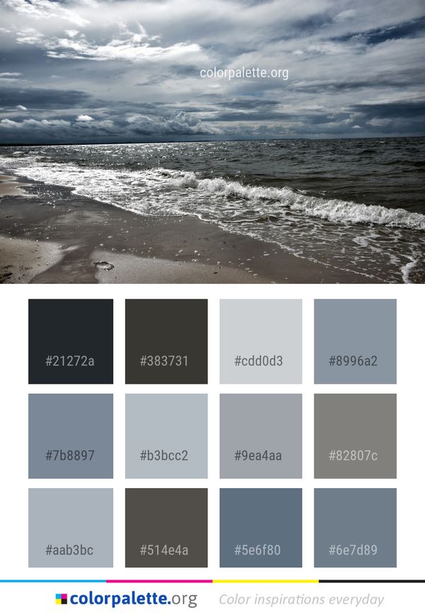 Sea Sky Cloud Color Palette