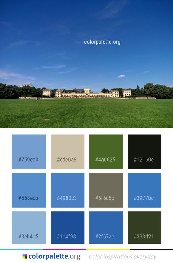 Sky Cloud Field Color Palette