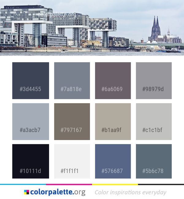Waterway Urban Area City Color Palette