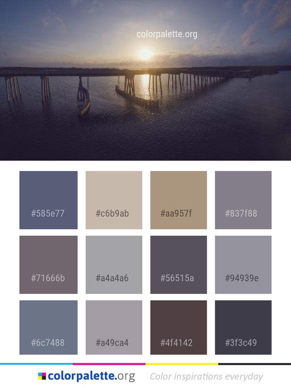 Horizon Sky Water Color Palette