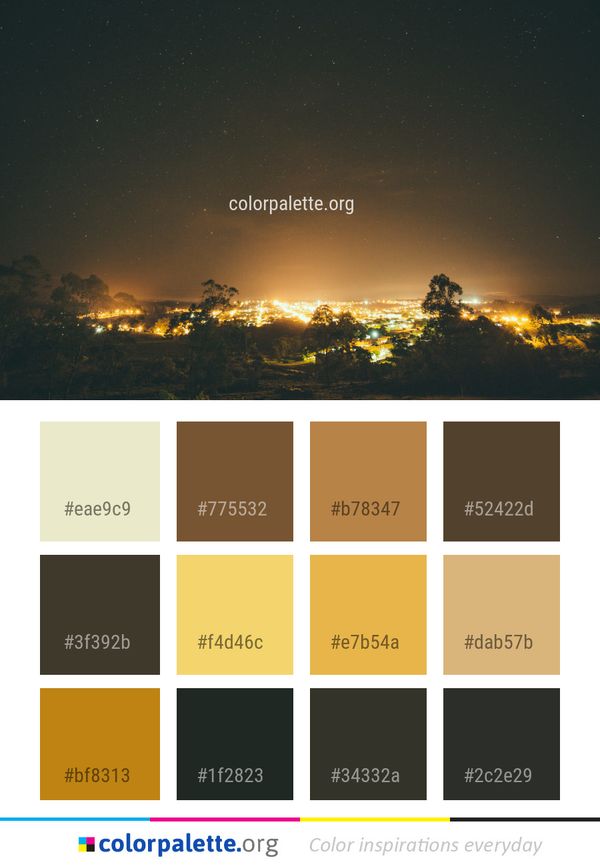 Sky Nature Night Color Palette