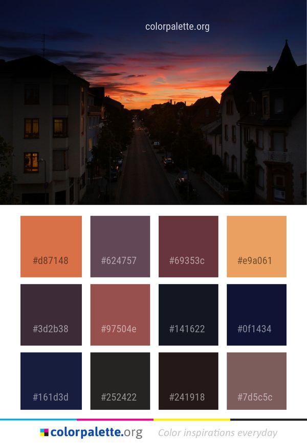 Sky Town Sunset Color Palette