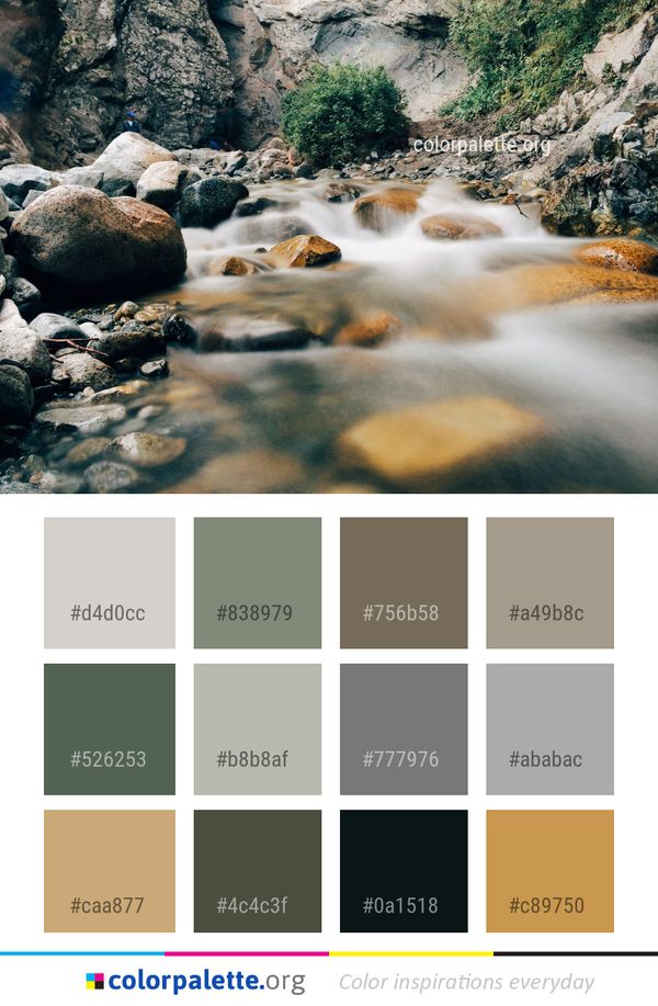 Water Nature Stream Color Palette
