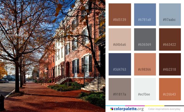 Neighbourhood Urban Area Residential Color Palette