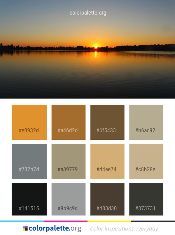 Reflection Water Sky Color Palette
