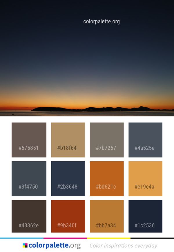 Sky Horizon Dawn Color Palette