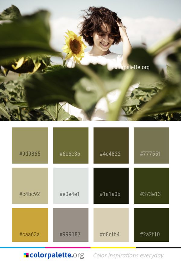 Flower Plant Yellow Color Palette