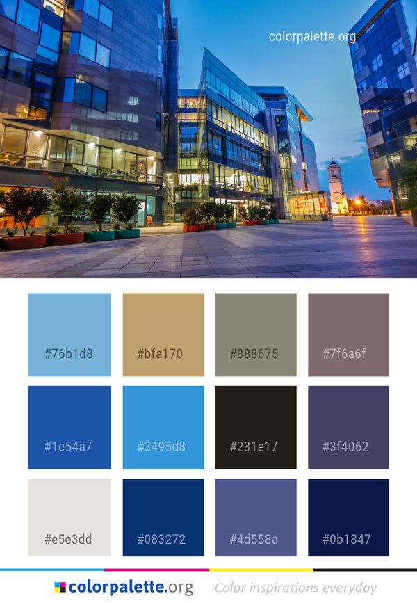 Metropolitan Area Landmark City Color Palette