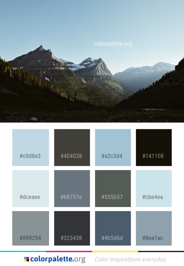 Mountainous Landforms Mountain Nature Color Palette
