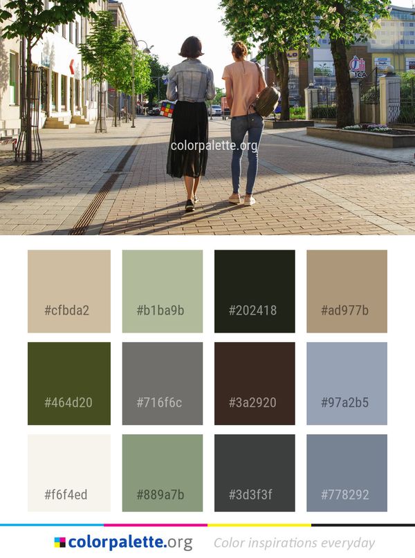 Road Public Space Infrastructure Color Palette