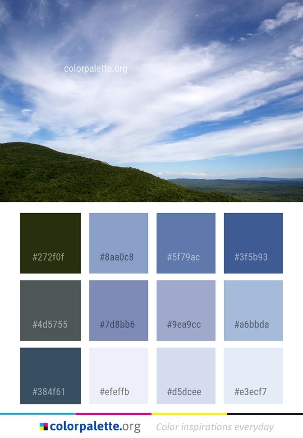 Sky Cloud Grassland Color Palette
