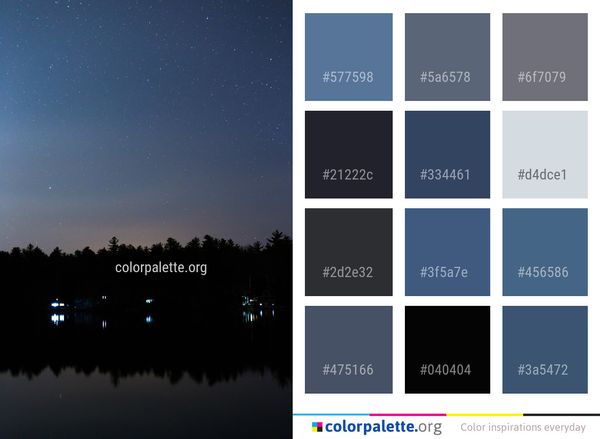 Sky Reflection Nature Color Palette