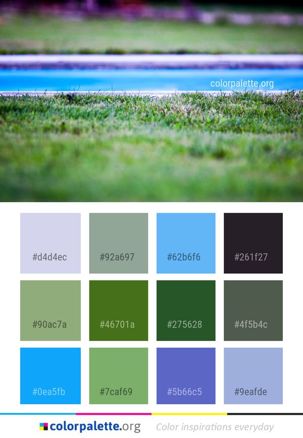 Water Green Grass Color Palette