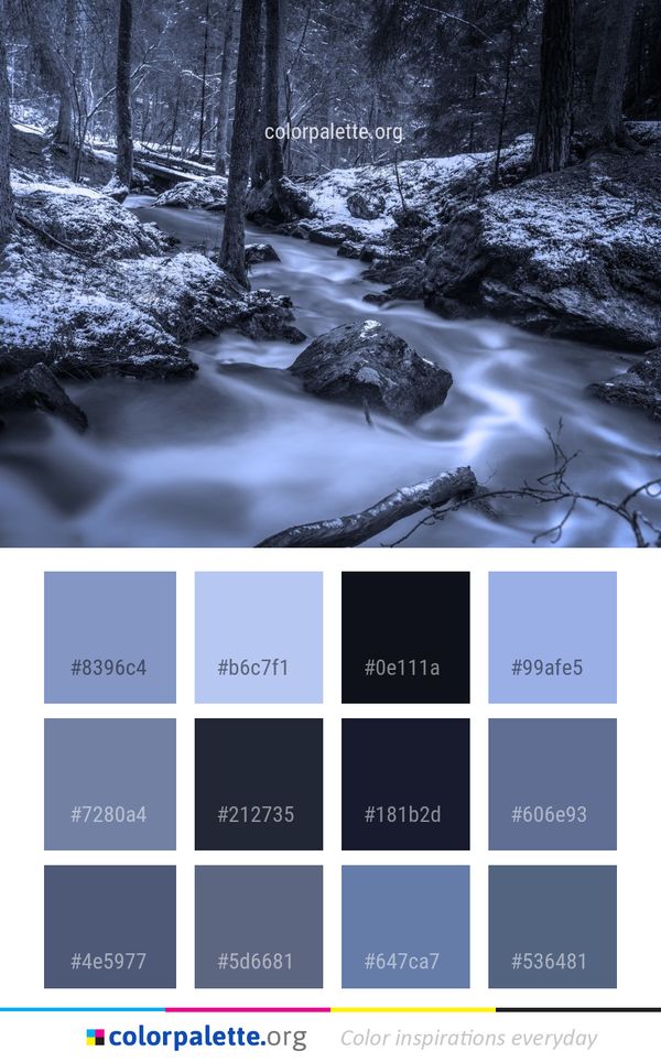 Water Nature Snow Color Palette