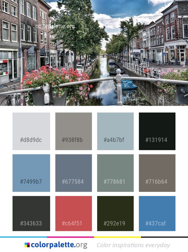 Waterway Canal Town Color Palette